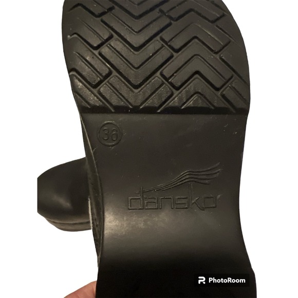 Dansko Professional Ebony Black Leather Clogs Women’s Size‎ 36 US 5.5 - Picture 5 of 8